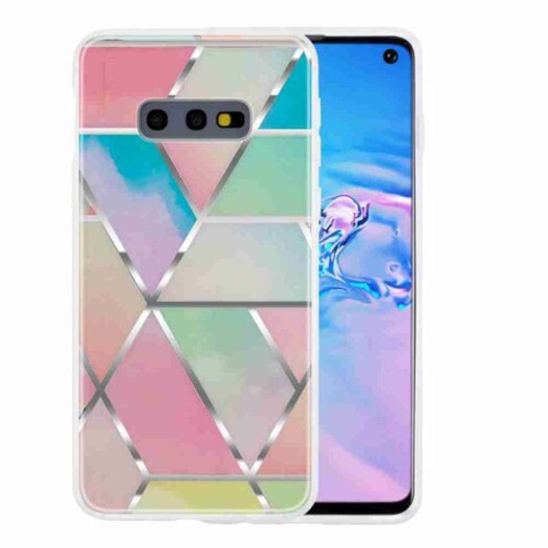Tpu Geometric Marble Painted Phone Case For Samsung Galaxy S10e / Lite Multi B
