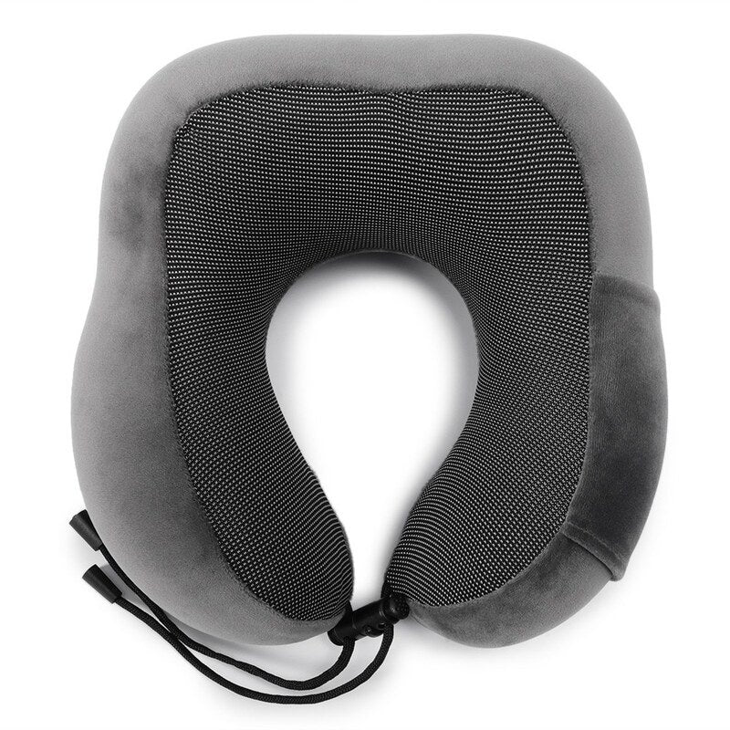 Travel Pillow Memory Foam Neck Dark Grey