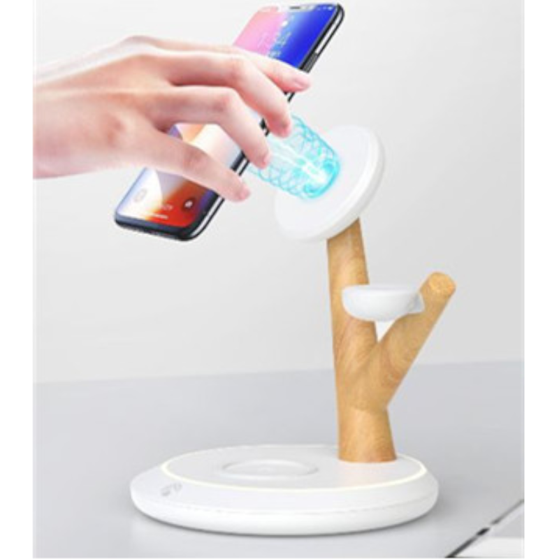 Tree Shape Usb Rechargeable Magnetic Three In One Wireless Charging Stand