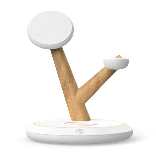 Tree Shape Usb Rechargeable Magnetic Three In One Wireless Charging Stand