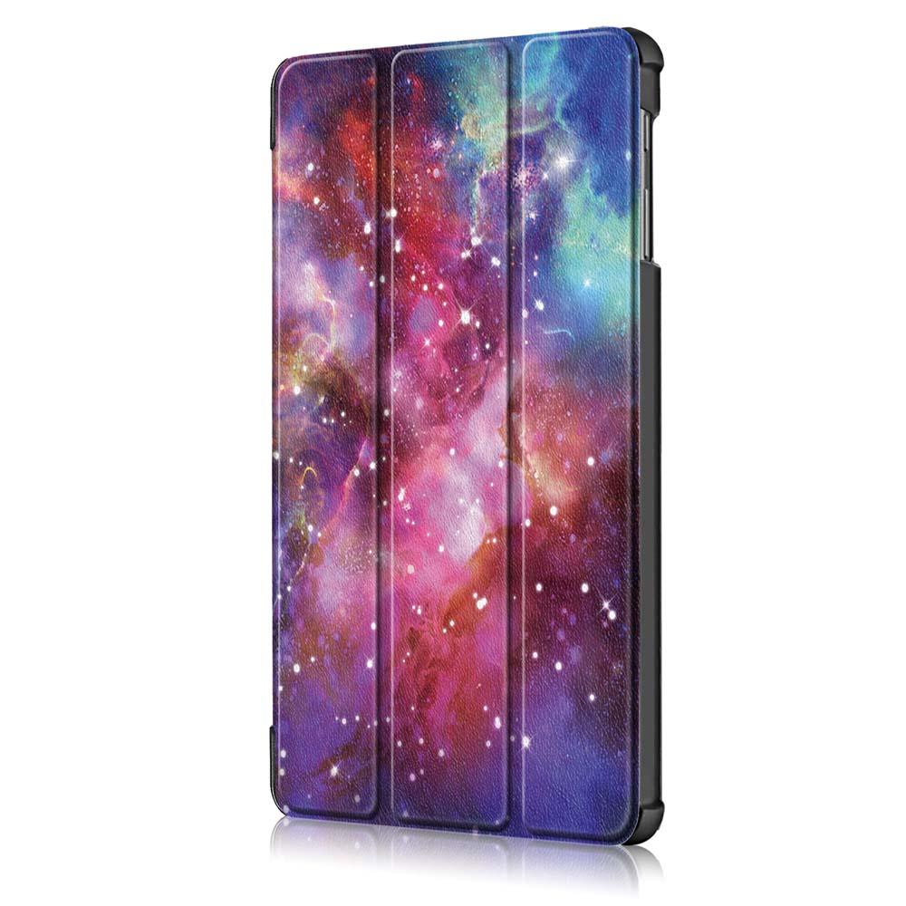 Tri-Fold Printing Tablet Case Cover For Samsung Galaxy A 10.1 2019 T510 Milky Way
