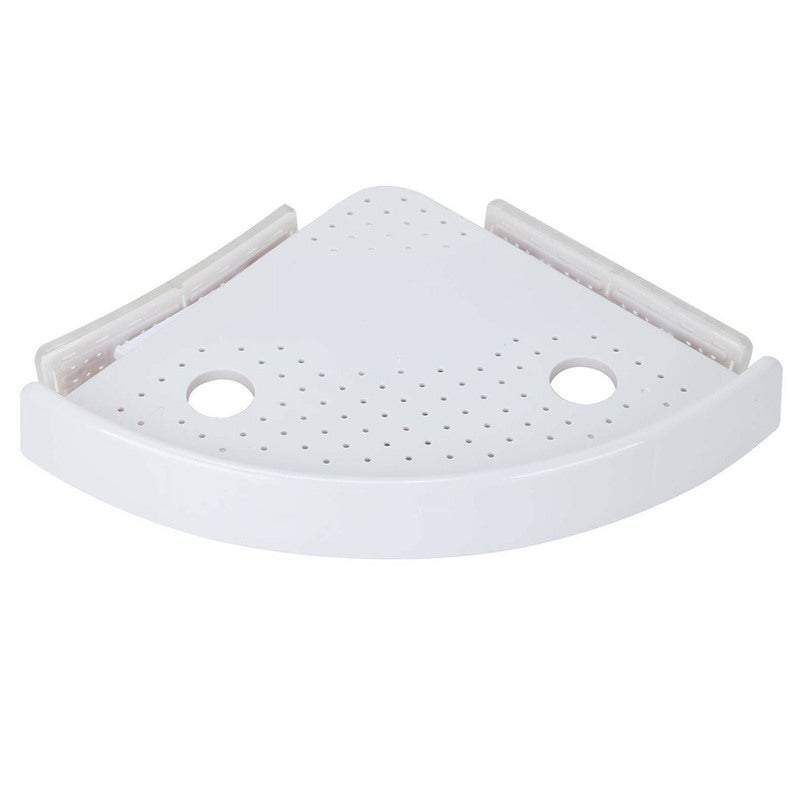Bathroom Shelves Triangular Storage Shelf With Hooks Corner Organiser