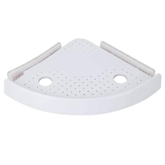 Bathroom Shelves Triangular Storage Shelf With Hooks Corner Organiser