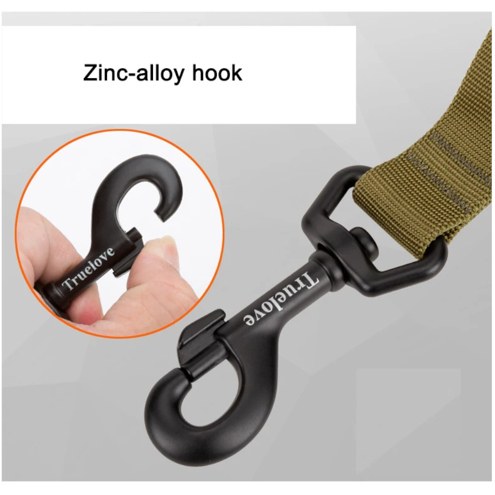 True Love Military Dog Leash 2.5 Cm Width And 1.4 Length Army Green