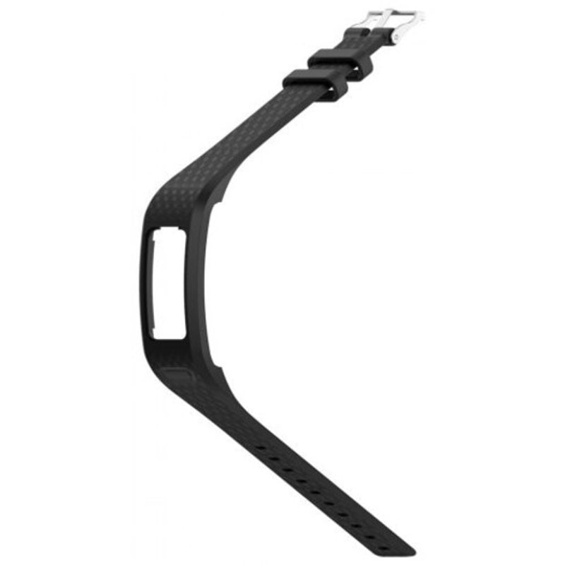 Trumpet Soft Silicone Wrist Strap Replacement Watch Band For Garmin Vivofit 1 / 2 Black