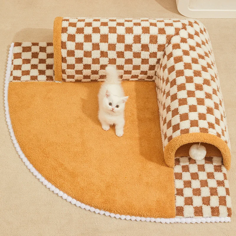 Tunnel Cat Nest Winter Warm Disassemblable Bed Enclosed House For Cats