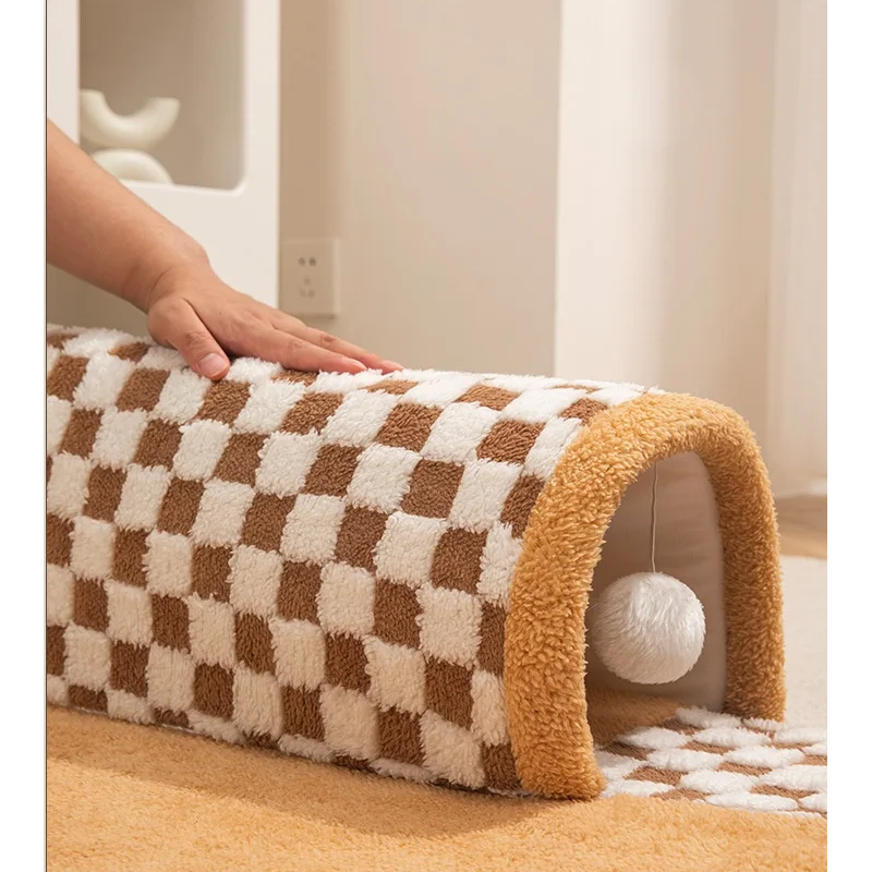 Tunnel Cat Nest Winter Warm Disassemblable Bed Enclosed House For Cats