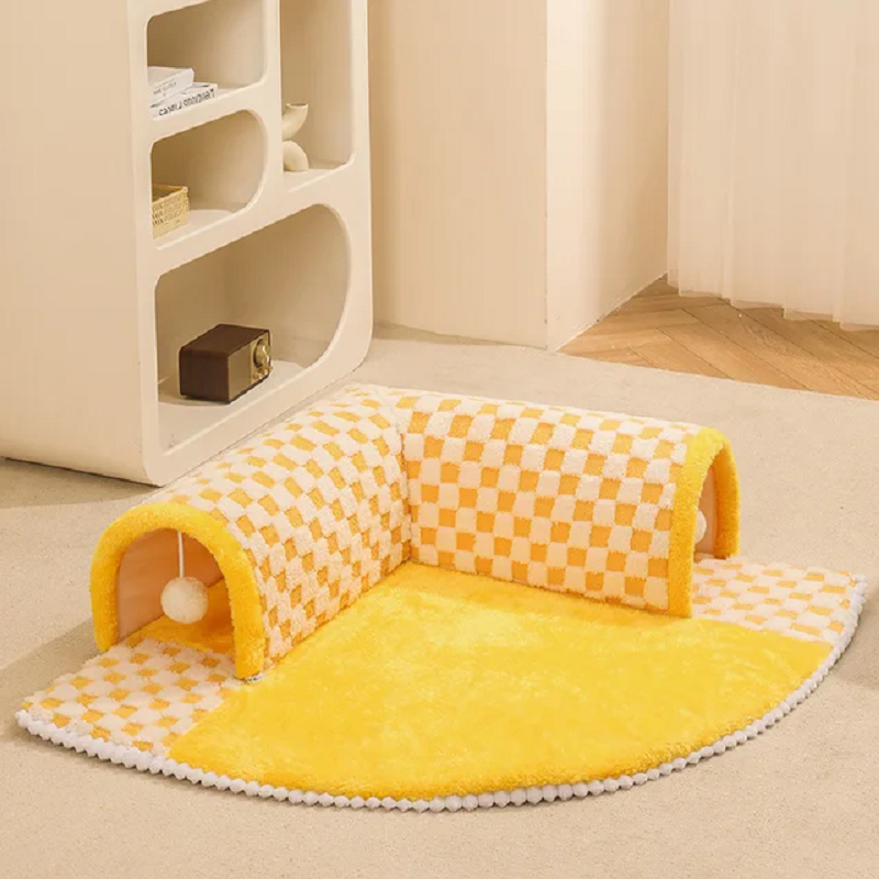 Tunnel Cat Nest Winter Warm Disassemblable Bed Enclosed House For Cats
