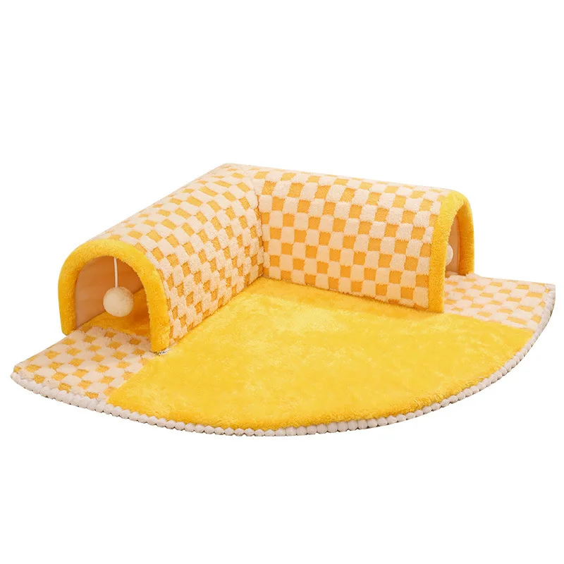 Tunnel Cat Nest Winter Warm Disassemblable Bed Enclosed House For Cats