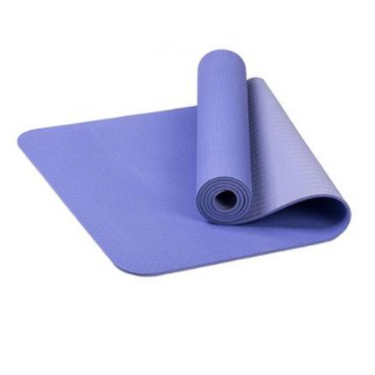Two Tone Colours 6Mm Tpe Non Slip Yoga Mat Gym Fitness Equipment Exercise