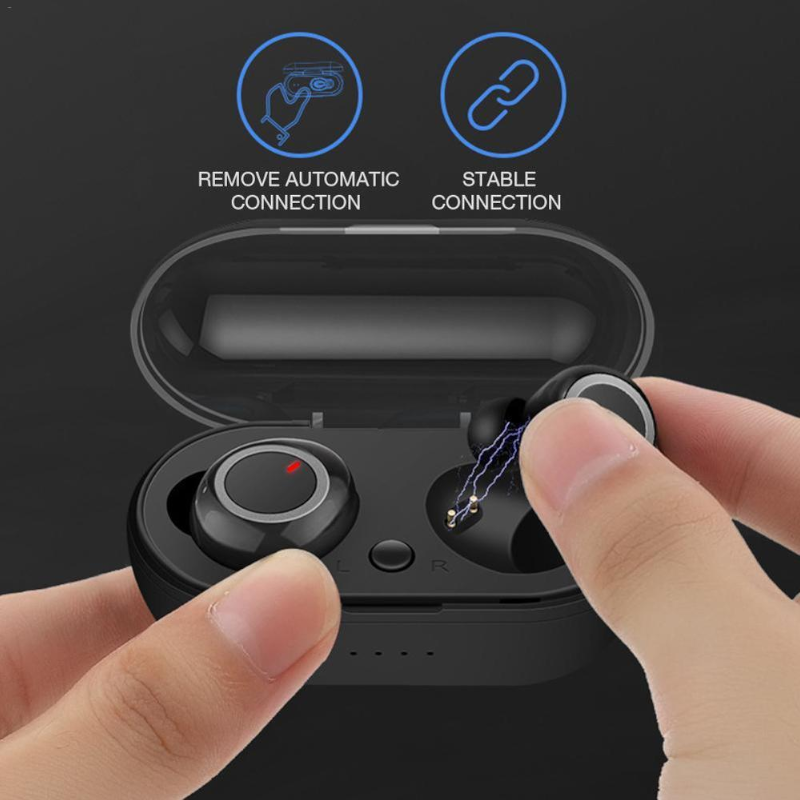 Tws Bluetooth Earphone 5.0 Wireless Y50 Headset Ipx6 Waterproof Deep Bass Earbuds