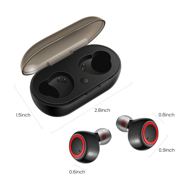 Tws Bluetooth Earphone 5.0 Wireless Y50 Headset Ipx6 Waterproof Deep Bass Earbuds