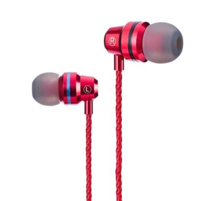 Type C Earphone Dynamic Hifi Earbuds Red