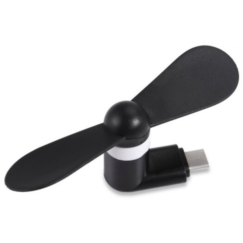 Type C Led Mini Fan Black