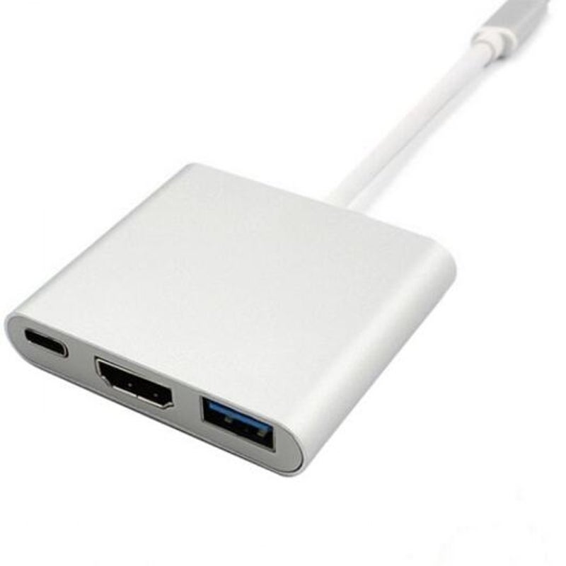 Type C To Hdmi Usb 3.1 Adapter Silver