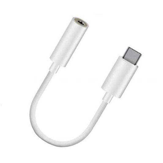 Type C Usb Male To 3.5 Audio Female Jack Converter Adapter Connector White