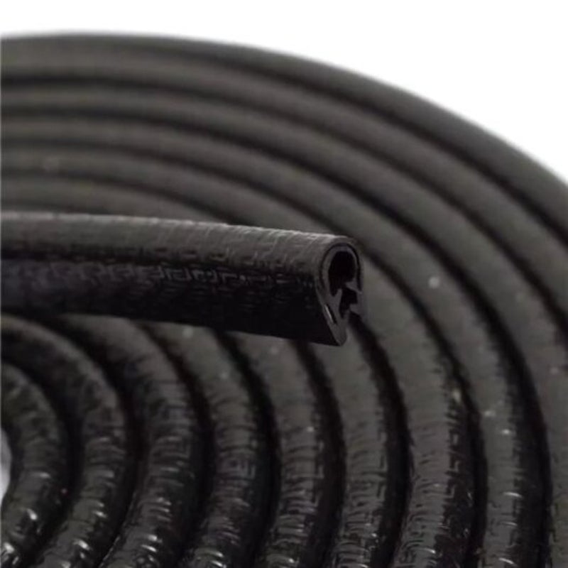 U Shape Car Door Edge Trim Rubber Seal Protector Guard Strip 4M For Boat Universal Black
