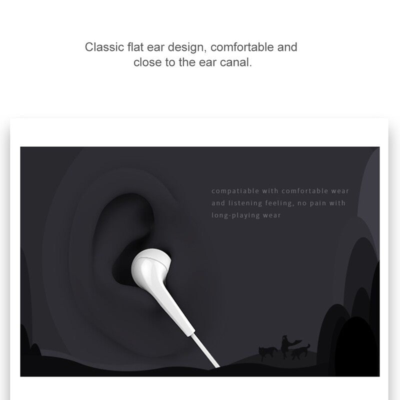 U6 In Ear Stereo Earphone With Highly Sensitive Mic 3.5Mm Plug Wired Headset For Iphone Xiaomi Android Mp3 Black