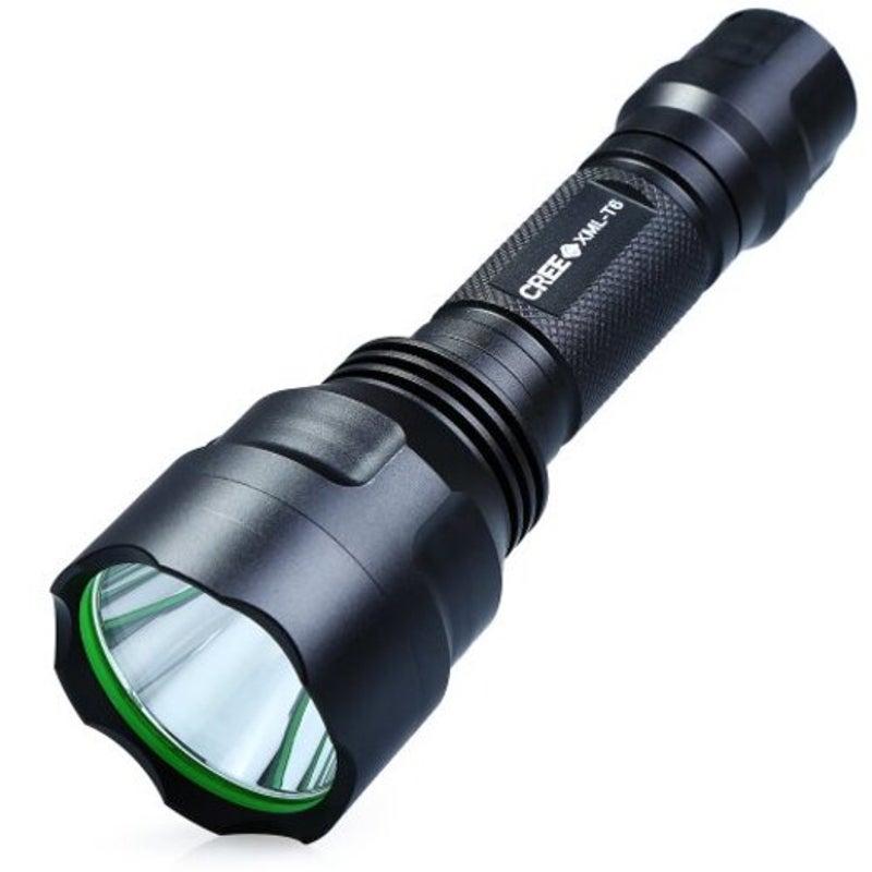 C8 Cree Led Waterproof Flashlight Black