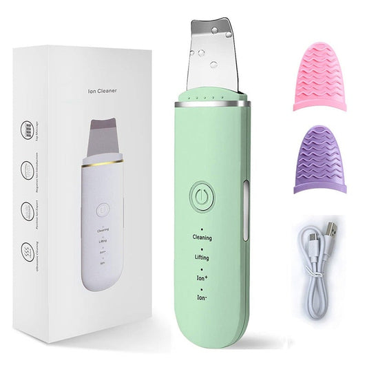 Ultrasonic Skin Scrubber Electric Vibration Deep Face Cleaning Peeling Shovel Facial Pore Cleaner Lifting Massager Beaut