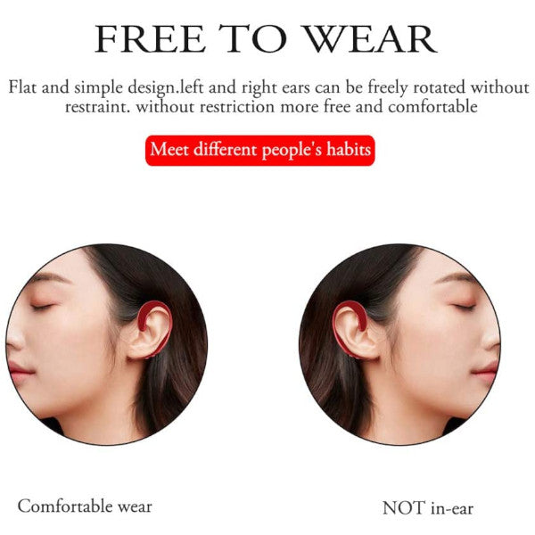 Ultrathin Earhook Unilateral Bluetooth Earphone Headphone With Mic