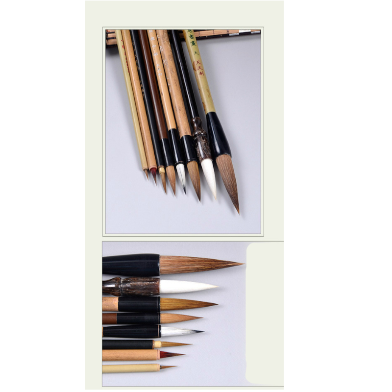 5Pcs Set Bamboo Traditional Chinese Calligraphy Brushes Writing Art Painting Supplies