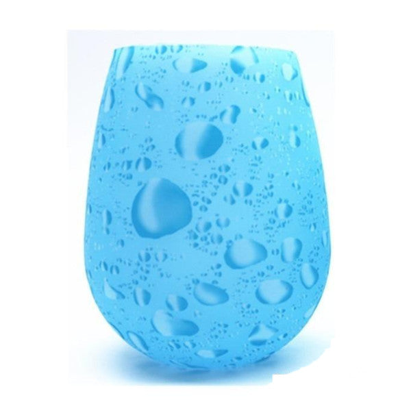 Unbreakable Silicone Wine Glasses Bpa Free Printed Outdoor Cups For Travel Picnic Pool Boat Camping