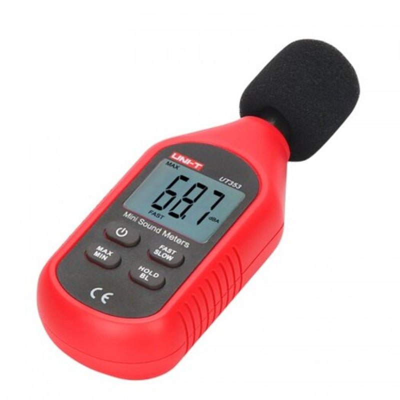Ut353 Sound Level Meter Noise Measuring Instrument Db 30 130Db Audio Decibel Monitor