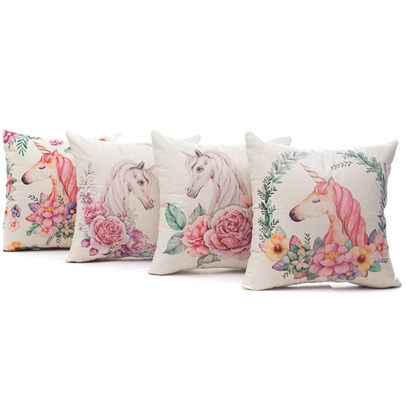 Throw Pillow Case Cushion Cover Decor Cotton Linen 18 X
