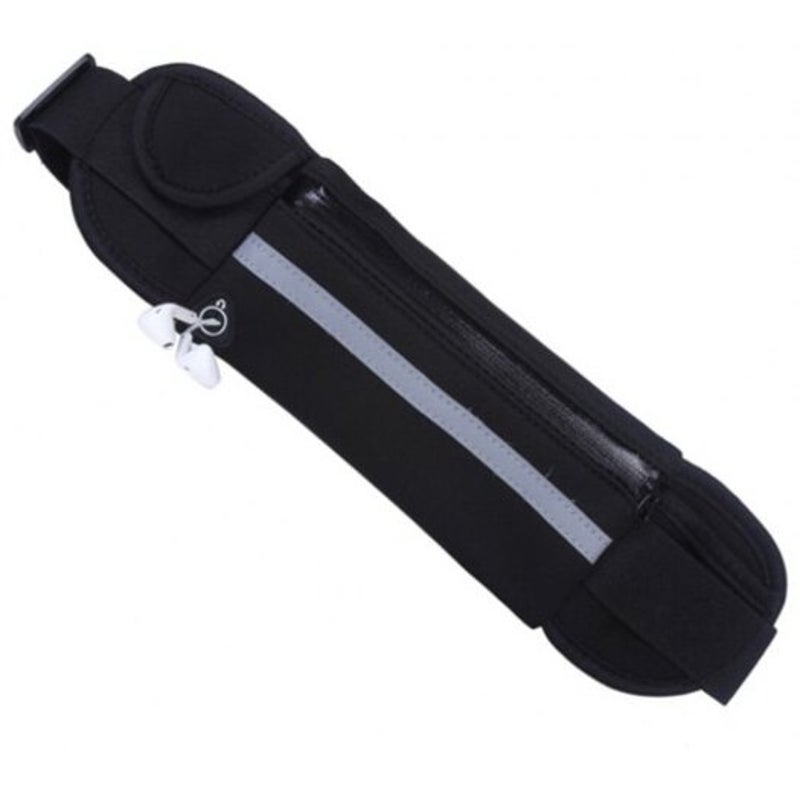 Unisex Running Fits Mobile Phone Holder Jogging Sports Waist Bag Black