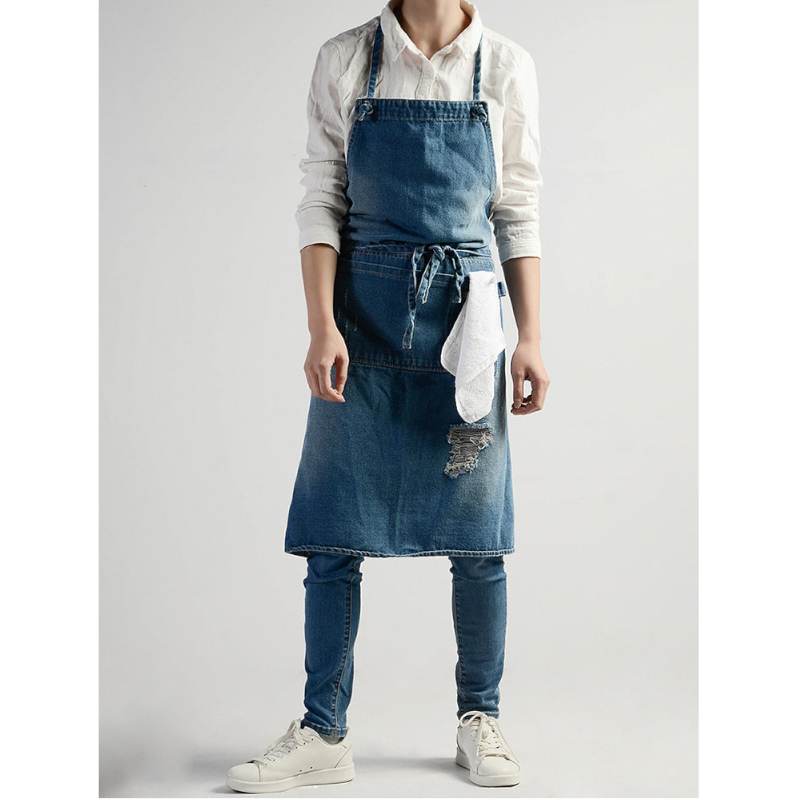 Unisex Multifunctional Cotton Denim Crafting Kitchen Apron