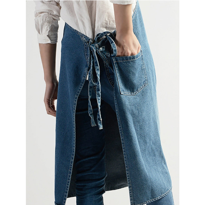 Unisex Multifunctional Cotton Denim Crafting Kitchen Apron