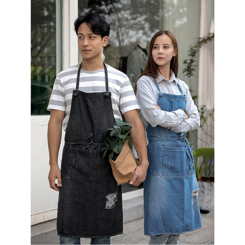 Unisex Multifunctional Cotton Denim Crafting Kitchen Apron