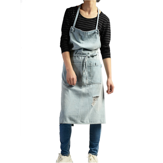 Unisex Multifunctional Cotton Denim Crafting Kitchen Apron