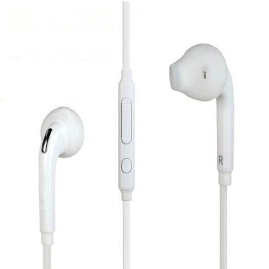Universal 3.5Mm Wired Earphones Stereo In Earbuds With Microphone White