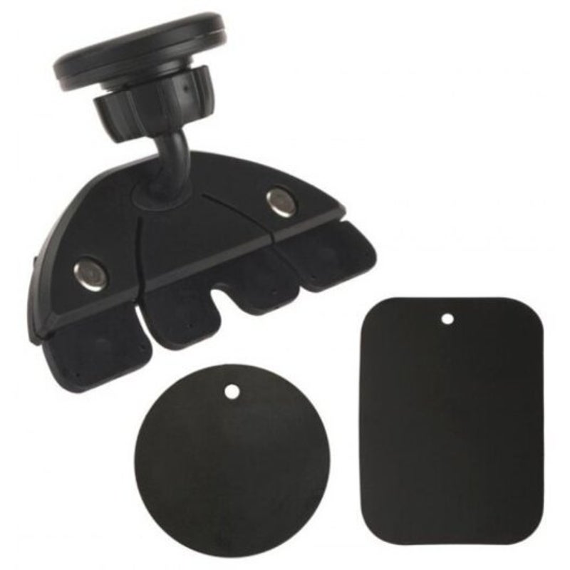 Universal Car Cd Slot Holder Mount Mag - Net Mobile Phone Stand For Tablet Black