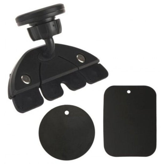 Universal Car Cd Slot Holder Mount Mag - Net Mobile Phone Stand For Tablet Black
