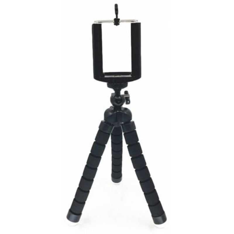 Universal Compact Tripod Stand Flexible Octopus Phone Camera Selfie Stick Mount For Smartphone / Digital Black