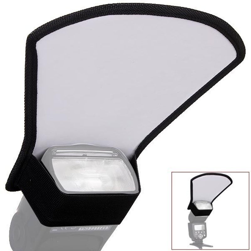 Universal Flash Diffuser Softbox Silver White Reflector For Canon Nikon Pentax Speedlite