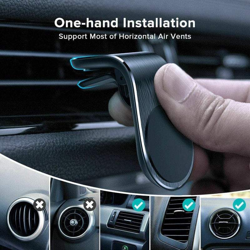 Car Phone Holders Universal Magnetic Clip Air Vent 360 Locator Technology Bracket