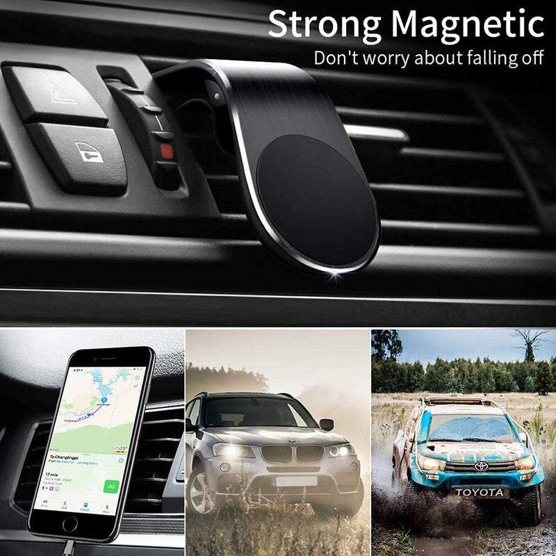 Car Phone Holders Universal Magnetic Clip Air Vent 360 Locator Technology Bracket