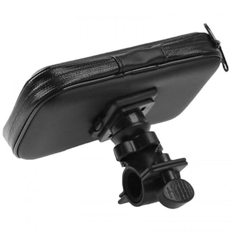 Universal Motorcycle Bike Bicycle Handlebar Waterproof Phone Mount Bag Holder Case Black