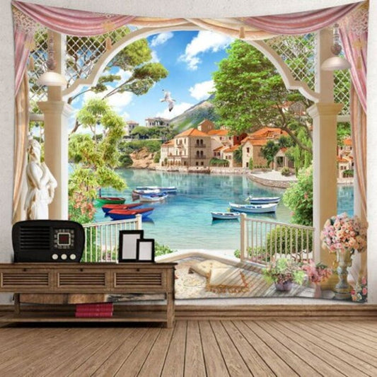 Universal Polyester Printing Tapestry Wall Decoration Multi 230180Cm