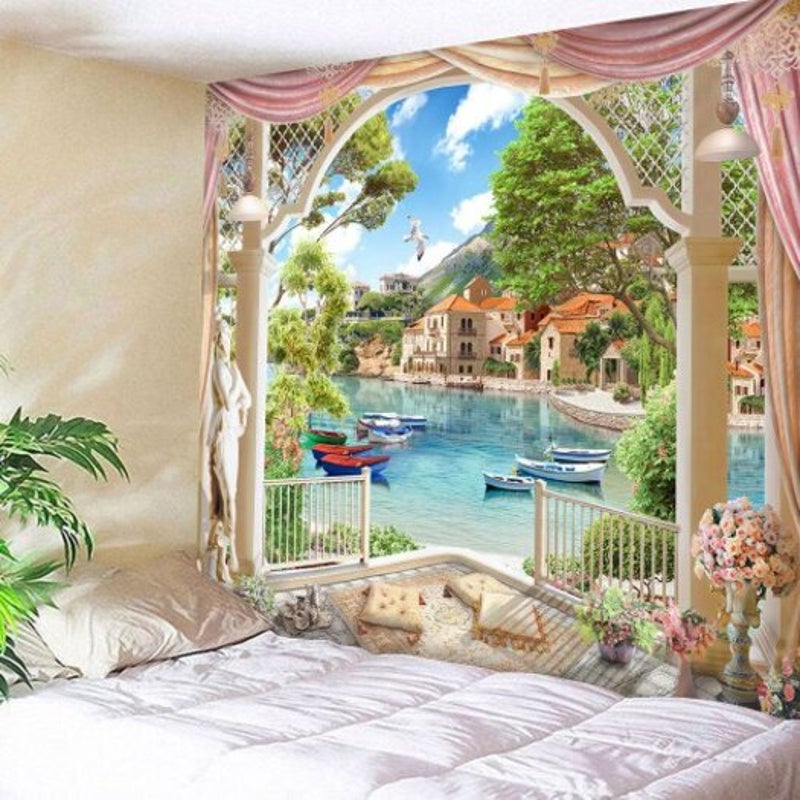 Universal Polyester Printing Tapestry Wall Decoration Multi 230180Cm