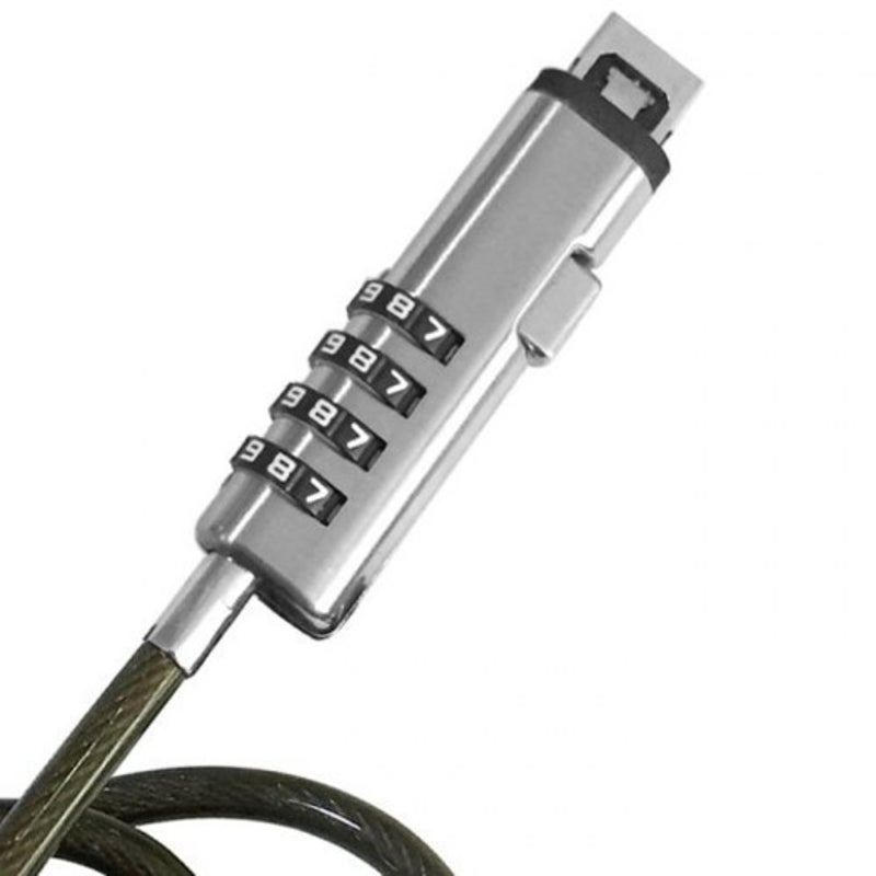 Universal Usb Interface Laptop Lock Silver