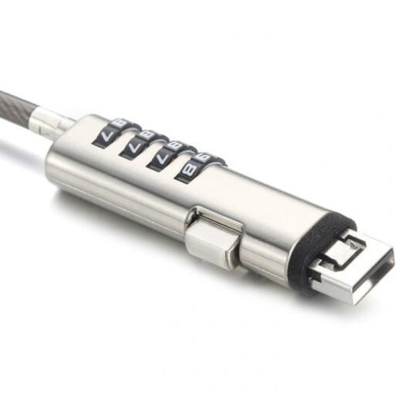 Universal Usb Interface Laptop Lock Silver