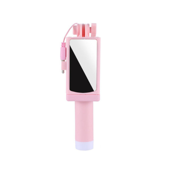 Universal Mini Selfie Stick Handheld Smart Phone Camera Pink