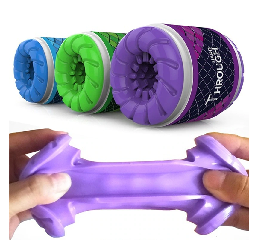 Purple Green Blue Silicone Masturbator Penis Stroker Sleeve Masturbation