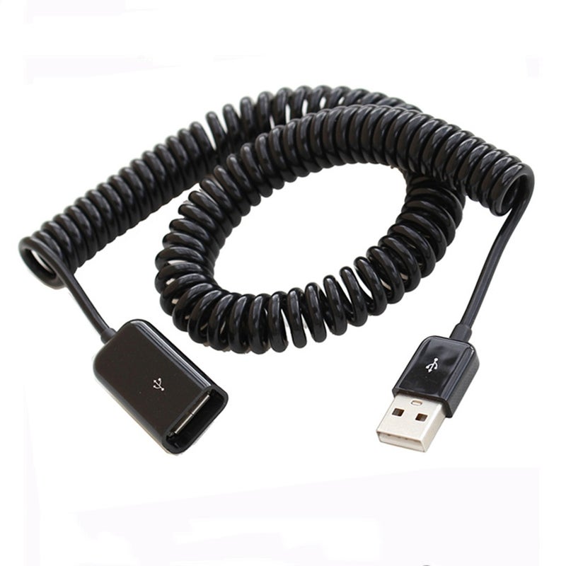 Usb 2.0 Extension Cable Male To Female Retractable Spring Type 3M