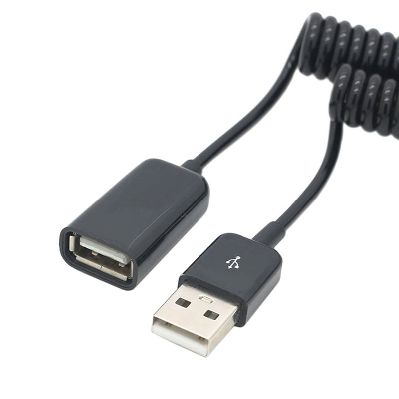 Usb 2.0 Extension Cable Male To Female Retractable Spring Type 3M